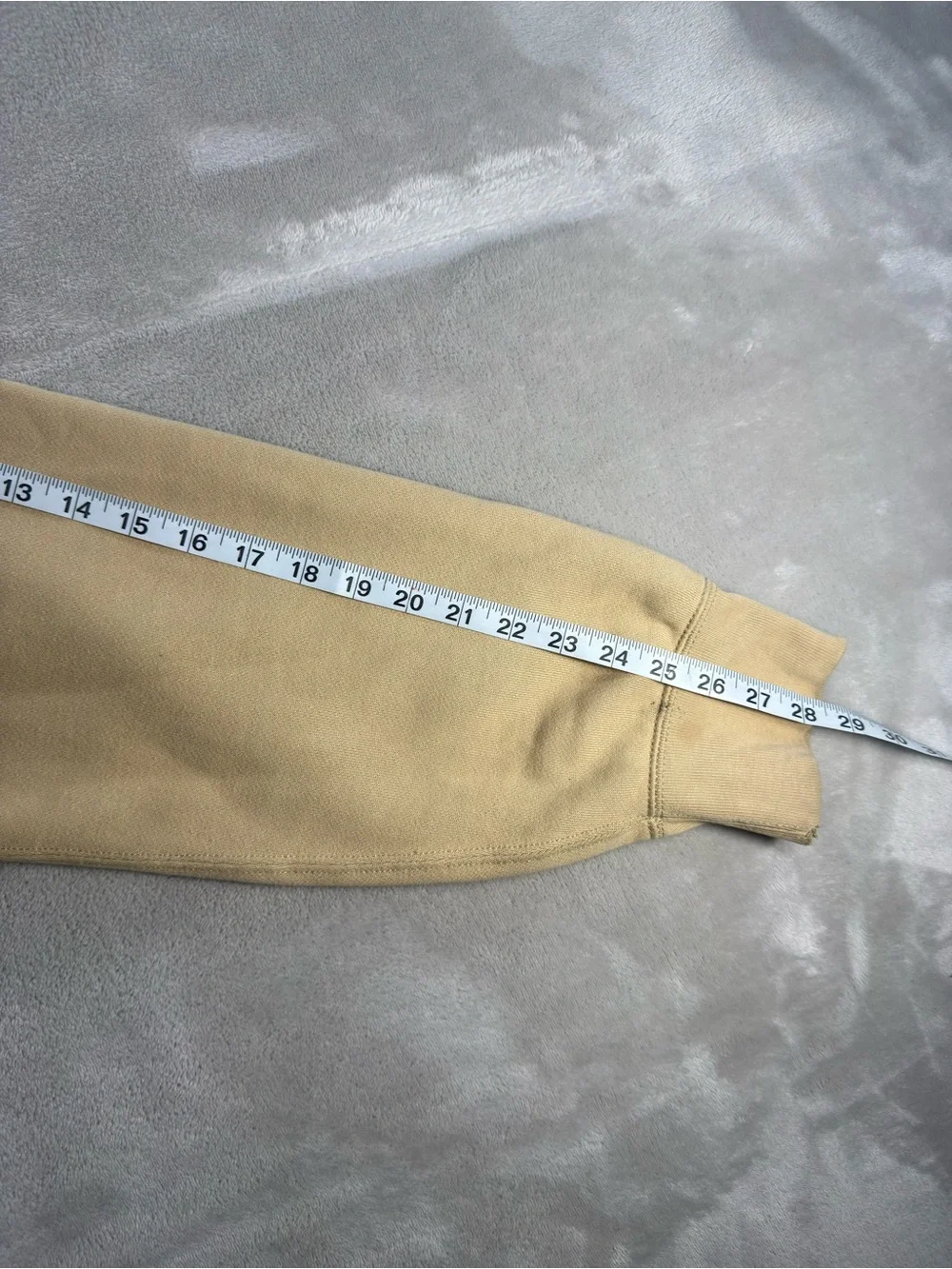 Vintage Polo Ralph Lauren Beige Full Zip Hoodie Men's Sz XL Waffle Lined